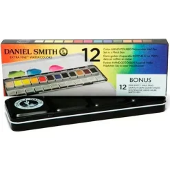 Caja metálica 12 godets Primarios Daniel Smith