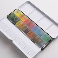 Caja metálica 24 godets Primarios y caja vacía Daniel Smith