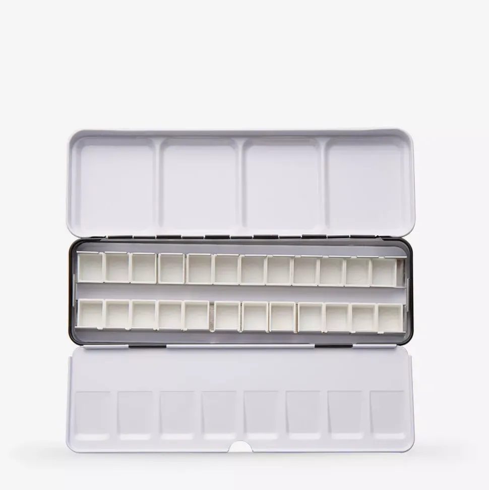 Caja metálica 24 godets Primarios y caja vacía Daniel Smith