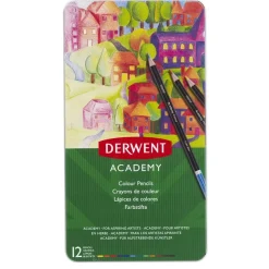 Caja Metálica 12 lápices Academy Derwent