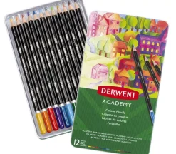 Caja Metálica 12 lápices Academy Derwent