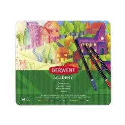 Caja Metálica 24 lápices Academy Derwent