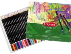 Caja Metálica 24 lápices Academy Derwent