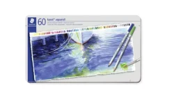 Caja metálica 60 lápices acuarelables Karat 125 Staedtler