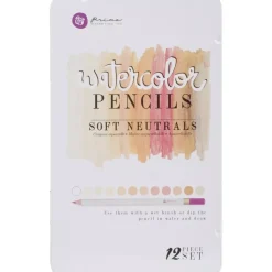 Caja metálica 12 lápices acuarelables Soft Neutrals Tones Prima