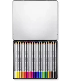 Caja metálica 24 lápices acuarelables Karat 125 Staedtler