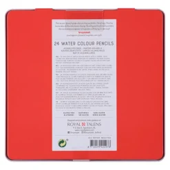 Caja metálica 24 lápices acuarelables Bruynzeel