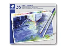 Caja metálica 36 lápices acuarelables Karat 125 Staedtler