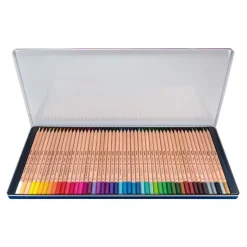 Caja metálica 48 lápices colores mina gruesa Milan