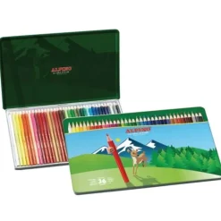 Caja Metálica 36 Lápices De Colores Alpino