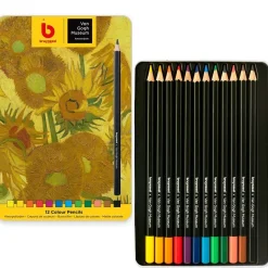 Caja metálica 12 lápices de colores Girasoles Van Gogh Museum Bruynzeel