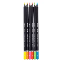 Caja Metálica 6 Lápices de Colores Neón Bruynzeel