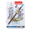 Caja Metálica 12 Lápices de Colores Metálicos Bruynzeel