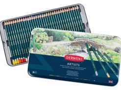 Caja metálica 36 lápices de colores Artists Derwent