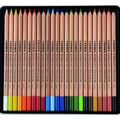 Caja Metálica 24 Lápices de Colores Rembrandt Polycolor Lyra