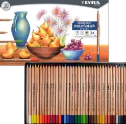 Caja Metálica 36 Lápices de Colores Rembrandt Polycolor Lyra