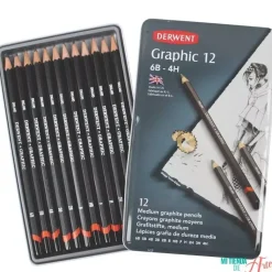 Caja metálica 12 lápices Graphic Designer Derwent
