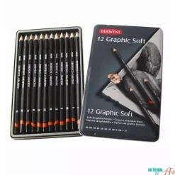 Caja metálica 12 lápices Graphic Soft Derwent