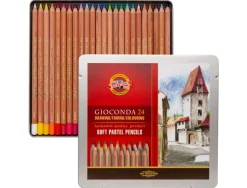 Caja metálica 24 lápices pastel Soft Gioconda Koh-i-Noor