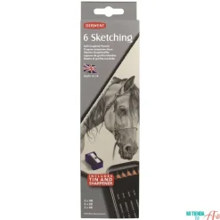 Caja metálica 6 lápices Sketching Derwent