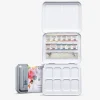 Caja metálica 12 medios godets Floral Horadam Schmincke