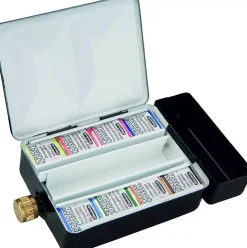 Caja metálica 8 medios godets de acuarela Horadam Schmincke