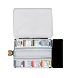 Caja metálica 8 medios godets de acuarela Horadam Schmincke