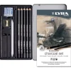 Caja Metálica 11 Piezas Charcoal Rembrandt Lyra