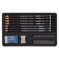 Caja Metálica 11 Piezas Grafito Rembrandt Lyra