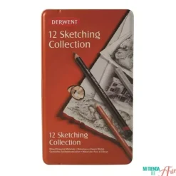 Caja metálica 12 piezas Sketching Collection Derwent