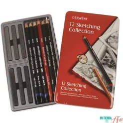 Caja metálica 12 piezas Sketching Collection Derwent