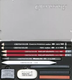 Caja metálica 11 piezas Teachers' Choice Cretacolor