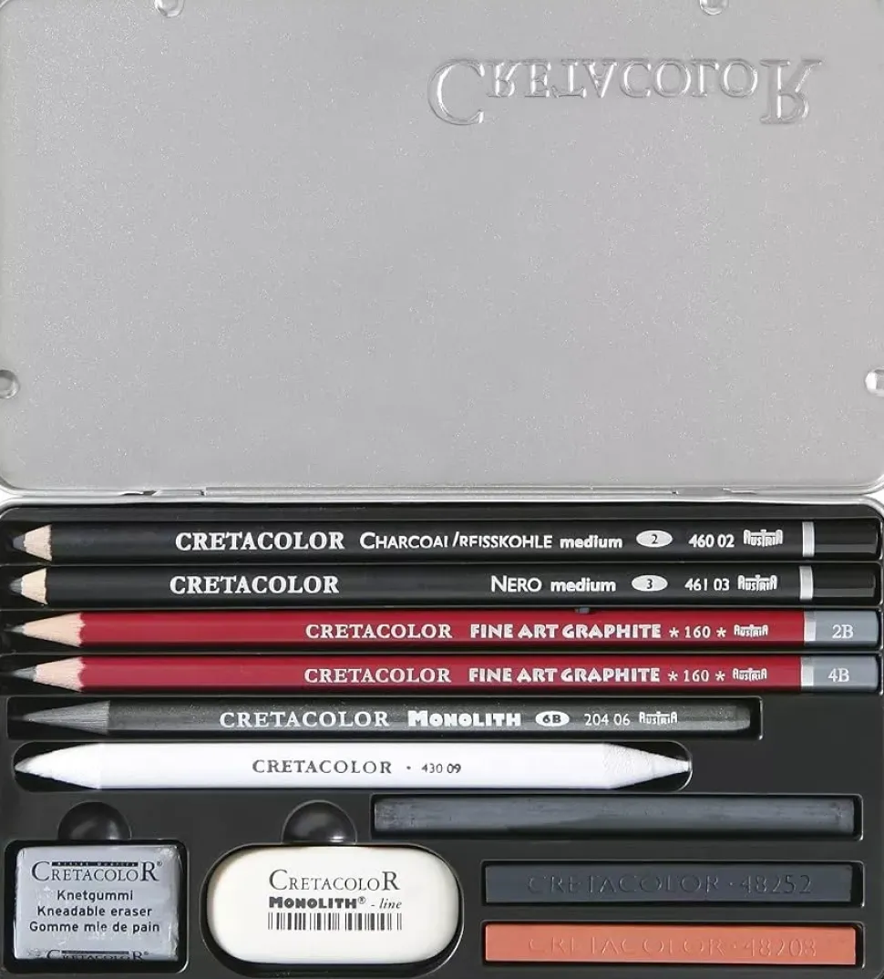 Caja metálica 11 piezas Teachers' Choice Cretacolor