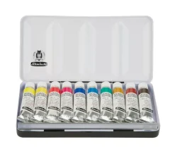 Caja metálica 10 tubos de acuarela Schmincke 15ml