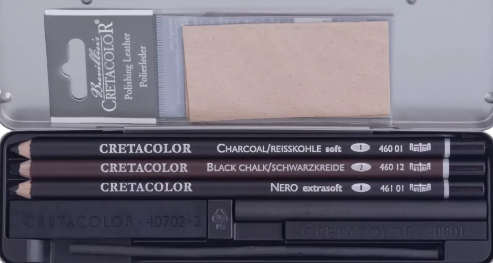 Caja Metálica Charcoal Pocket Set Cretacolor
