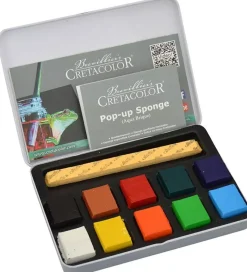 Caja metálica de 10 Aqua Brique Cretacolor