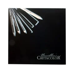 Caja metálica de 20 piezas de carboncillo Black Box Cretacolor