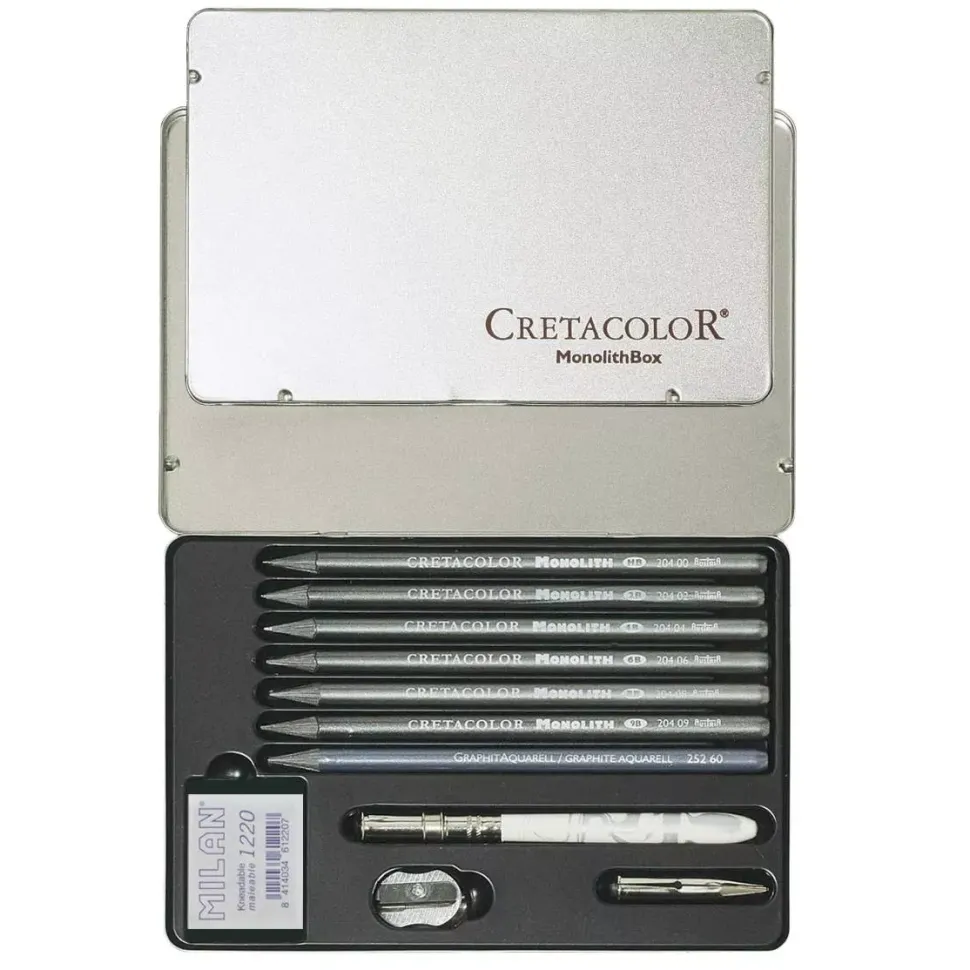 Caja metálica de 11 piezas Monolith Cretacolor