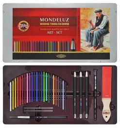 Caja metálica de 32 piezas Mondeluz Koh-I-Noor