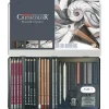 Caja metálica de 26 piezas para dibujo Teachers' Choice Cretacolor
