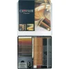 Caja metálica de 27 piezas para dibujo Cretacolor