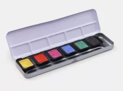 Caja Metálica de 6 Pigmentos Nacarados High Chroma Finetec