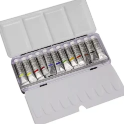 Caja metálica de acuarela 12 tubos Winsor and Newton