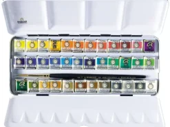 Caja metálica de acuarela 36 medias pastillas Rembrandt