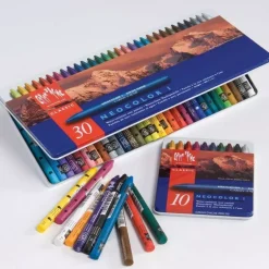 Caja metálica de ceras acuarelables Neocolor II