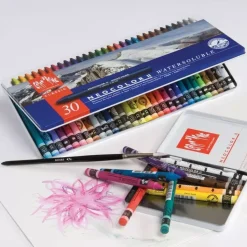 Caja metálica de ceras acuarelables Neocolor II