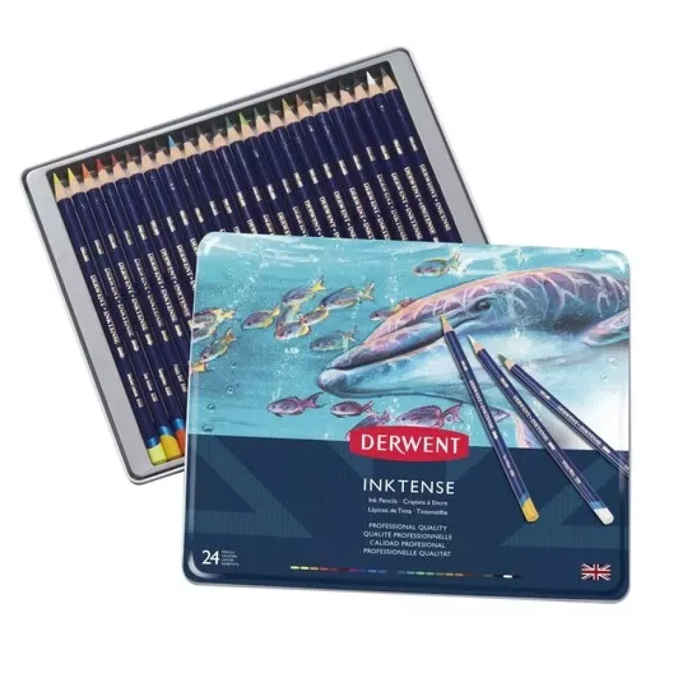Caja metálica lápices Inktense Derwent