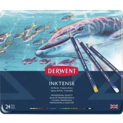Caja metálica lápices Inktense Derwent