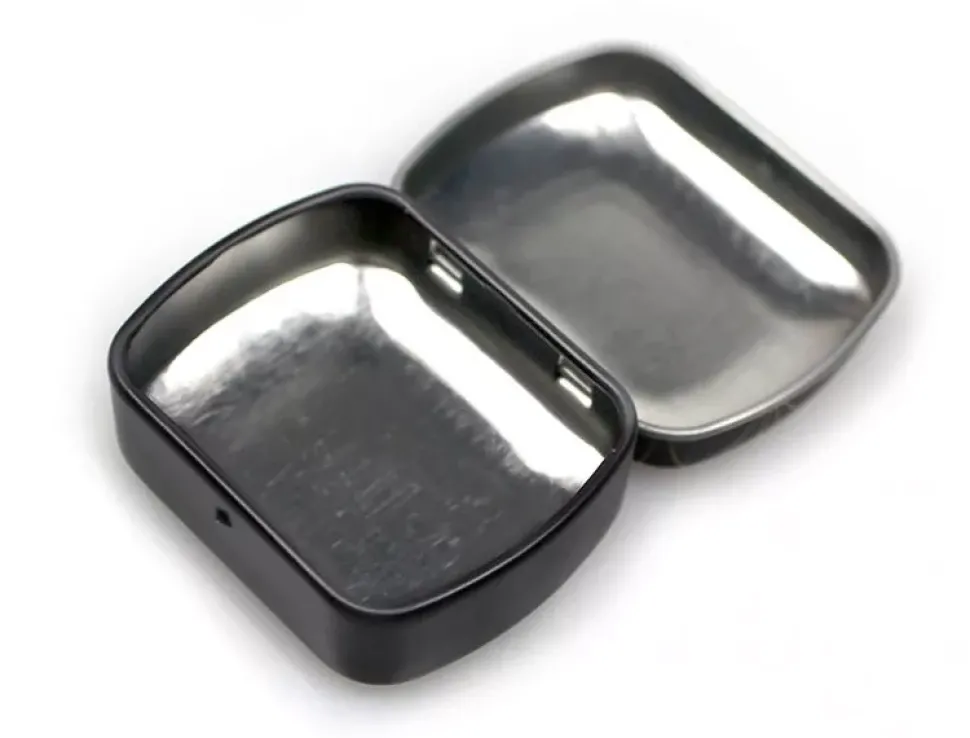 Caja Metálica Negra para Plumillas Finetec