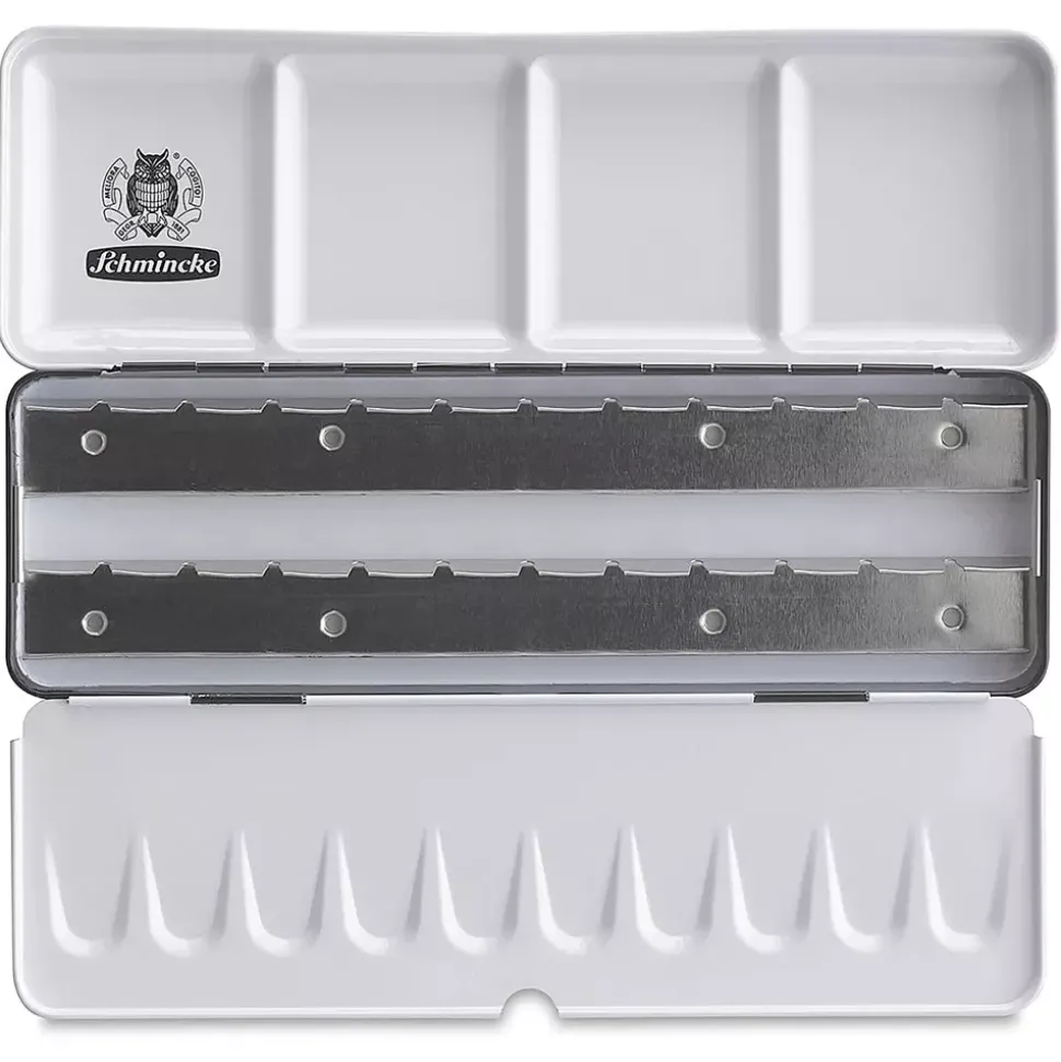 Caja metálica vacía para 12 godets Schmincke